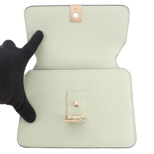 Load image into Gallery viewer, Valextra Valextra Noro Shoulder Bag Light GreenWBNL0065028LOC99VN Soft Calf Leather Size Small
