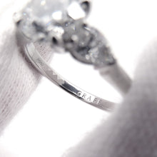 将图像加载到图库查看器中，GRAFF Promise Round Diamond Engagement Ring Size Approximately No. 9 Pt950
