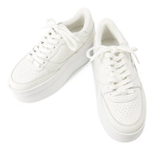 将图像加载到图库查看器中，CELINE Triomphe Patch Block Wedge Sneakers Optic White366475189C.01OP Calf Leather Lining Textile Rubber Size 35
