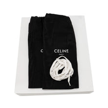 将图像加载到图库查看器中，CELINE Triomphe Patch Block Wedge Sneakers Optic White366475189C.01OP Calf Leather Lining Textile Rubber Size 35
