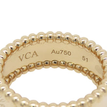 Load image into Gallery viewer, Van Cleef &amp; Arpels Perlée Senior Tulle Ring Size 51/#11VCARO3Y600/VCARO3Y651 18K Yellow Gold
