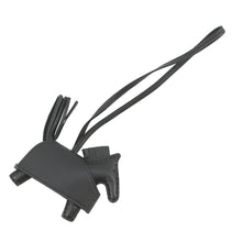 将图像加载到图库查看器中，HERMES Rodeo Robeo Padlock Black Lambskin Size PM
