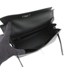 将图像加载到图库查看器中，HERMES Kelly Sellier Black Epsom Size 28
