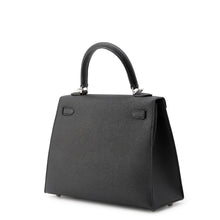 将图像加载到图库查看器中，HERMES Kelly Sellier Black Epsom Size 25
