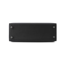将图像加载到图库查看器中，HERMES Kelly Sellier Black Epsom Size 25
