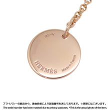 Load image into Gallery viewer, HERMES Ex Libris Necklace Size PM 18K Pink Gold
