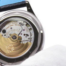 Load image into Gallery viewer, PATEK PHILIPPE Calatrava W40mm K18WG Leather Black Dial6007G-011
