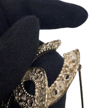 Load image into Gallery viewer, CHANEL CC Logo Clover Brooch Metal
