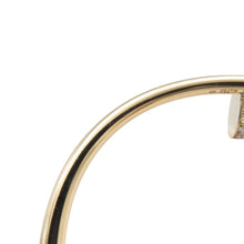 将图像加载到图库查看器中，CARTIER Juste Un Clou Bracelet Classic Model Diamond Size 17/ClassicB6048617/B6048600 18K Yellow Gold
