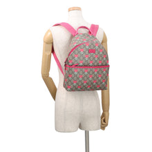 Load image into Gallery viewer, GUCCI Kim Seung-yeon Children's Flower Print Backpack Beige/Red782708 FADLO 9777 GG Supreme Leather
