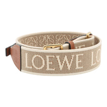 Load image into Gallery viewer, LOEWE Anagram Shoulder Strap Natural/TanC886T90X01 Canvas Leather
