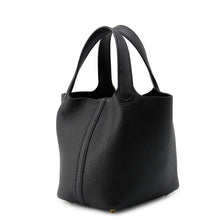 Load image into Gallery viewer, HERMES Picotin Lock Black Taurillon Clemence Size PM

