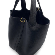 Load image into Gallery viewer, HERMES Picotin Lock Black Taurillon Clemence Size PM
