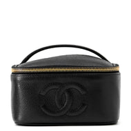 CHANEL Square Vanity Bag BlackA07058 Caviar Leather