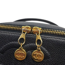 Load image into Gallery viewer, CHANEL Square Vanity Bag BlackA07058 Caviar Leather
