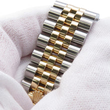 将图像加载到图库查看器中，ROLEX Datejust W36mm Stainless Steel K18YG Silver/Black Dial116233
