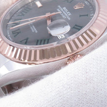 将图像加载到图库查看器中，ROLEX Datejust W41mm Stainless Steel K18PG Slate Dial126331
