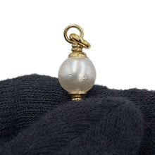 将图像加载到图库查看器中，CHANEL CC Logo NecklaceABE732-B18632-NAAOL Gold Plated Rhinestone Faux Pearl Calf Leather
