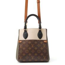 将图像加载到图库查看器中，LOUIS VUITTON Fold tote Claim/Khaki/NoirM45388 Monogram Leather Size PM
