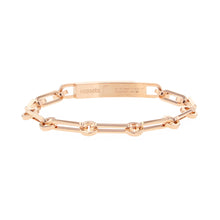 将图像加载到图库查看器中，HERMES Kelly Chaine Bracelet Size STH221411B 00ST 18K Pink Gold
