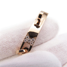将图像加载到图库查看器中，HERMES Kelly Chaine Bracelet Size STH221411B 00ST 18K Pink Gold
