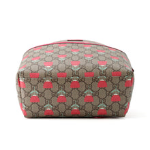将图像加载到图库查看器中，GUCCI Children's Kim Seung-yeon Flower Print Backpack Beige/Red782708 GG Supreme Leather

