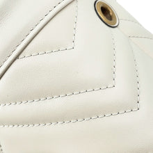 Load image into Gallery viewer, GUCCI GG Marmont Baguette Bag White575163 Leather Size Small
