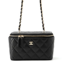 Load image into Gallery viewer, CHANEL Matelasse Vanity ChainShoulder Bag BlackAP1341 Caviar Leather
