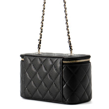Load image into Gallery viewer, CHANEL Matelasse Vanity ChainShoulder Bag BlackAP1341 Caviar Leather
