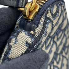将图像加载到图库查看器中，Dior Travel Kit Oblique Jacquard Navy/BeigeS5476CTZQ_M928 Canvas Leather

