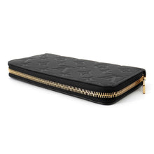 将图像加载到图库查看器中，LOUIS VUITTON Zippy Wallet NoirM28791 Monogram Empreinte Leather
