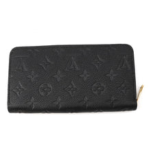 将图像加载到图库查看器中，LOUIS VUITTON Zippy Wallet NoirM28791 Monogram Empreinte Leather
