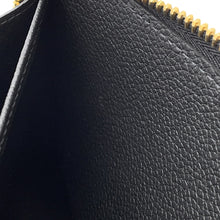 将图像加载到图库查看器中，LOUIS VUITTON Zippy Wallet NoirM28791 Monogram Empreinte Leather

