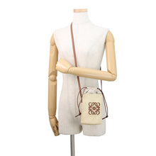 Load image into Gallery viewer, LOEWE Square Pocket Shoulder Bag Natural/TanC630G35X05 Ilaka Palm Calf Leather
