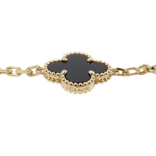 将图像加载到图库查看器中，Van Cleef &amp; Arpels Vintage Alhambra Bracelet 5 motifsVCARA41300 18K Yellow Gold
