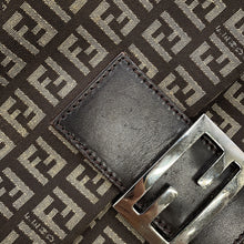 Load image into Gallery viewer, FENDI Zucchino Mamma Bucket Shoulder Bag Beige/Brown8BT075JQ4 Canvas Leather
