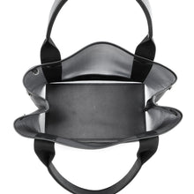 将图像加载到图库查看器中，BALENCIAGA NavyCabas Black3399332AAED1090 Mesh Leather Size S
