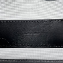 将图像加载到图库查看器中，BALENCIAGA NavyCabas Black3399332AAED1090 Mesh Leather Size S
