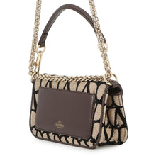 Load image into Gallery viewer, Valentino Garavani V-Sling Logo Chain Shoulder Bag Beige/Brown/Black2W0B0L97JSQ Canvas Leather
