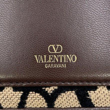Load image into Gallery viewer, Valentino Garavani V-Sling Logo Chain Shoulder Bag Beige/Brown/Black2W0B0L97JSQ Canvas Leather
