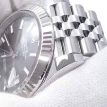 将图像加载到图库查看器中，ROLEX Datejust 41 W41mm Stainless Steel K18WG Slate Dial126334
