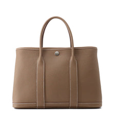 将图像加载到图库查看器中，HERMES Garden Party Etoupe Negonda Leather Size TPM
