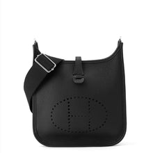 将图像加载到图库查看器中，HERMES Evelyne3 Black Taurillon Clemence Size 23
