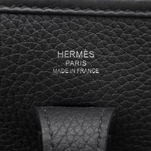 将图像加载到图库查看器中，HERMES Evelyne3 Black Taurillon Clemence Size 23
