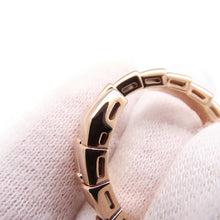 Load image into Gallery viewer, BVLGARI Serpenti Viper Ring Size XL (Approximately size 17-19)362140 18K Pink Gold
