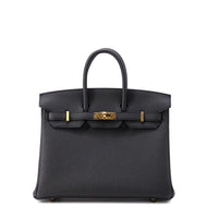 HERMES Birkin Plomb Togo Leather Size 25