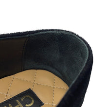 Load image into Gallery viewer, CHANEL CHANEL CC Logo Espadrilles BlackG45849 Velvet Raffia Size 39C
