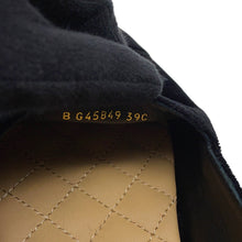Load image into Gallery viewer, CHANEL CHANEL CC Logo Espadrilles BlackG45849 Velvet Raffia Size 39C
