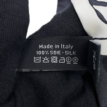 Load image into Gallery viewer, CHANEL Scarf Camellia CC Logo Gray/BlackAAB779-B23588-U8080 Silk100%
