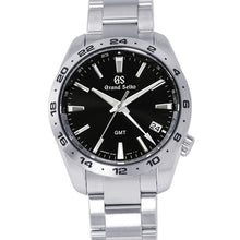 将图像加载到图库查看器中，SEIKO Grand SEIKO Sports Collection W39mm Stainless Steel Black DialSBGN027
